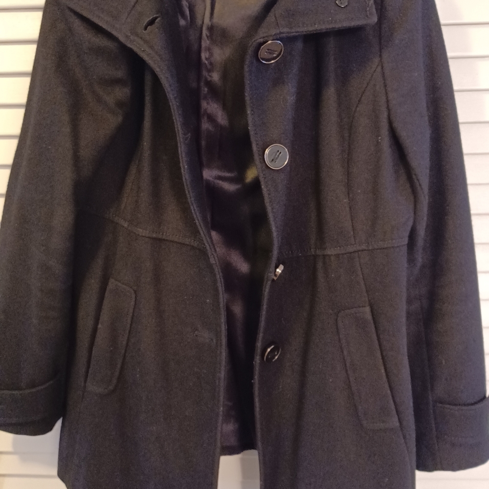Reaction Kenneth Cole - black winter pea coat